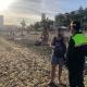 Policía Local controlando el cumplimiento de medidas anti-COVID en playas