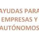 AYUDAS PARA EMPRESAS Y AUTÓNOMOS