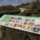 Mesa interpretativa sobre aves en parque inundable La Marjal