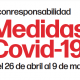 Nuevas medidas frente covid 19 en la C.V.