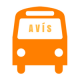 Logo avís autobús
