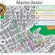 Plano del recorrido de las procesiones del Martes Santo