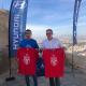 El concejal de Deportes José Luis Berenguer y Andrés Macías en la presentación de la carrera entre los dos castillos 