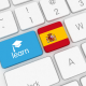 Imagen teclado de ordenador para aprender español