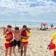 Imagen del simulacro llevado a cabo en la playa del Postiguet 