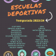 Cartel Escuelas Deportivas 2023-24