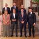 El alcalde Luis Barcala, junto al presidente de la Generalitat Carlos Mazón y el resto de primeros ediles y presidentes de las diputaciones, este ...