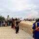 Lanzamiento de salvas desde el Castillo de Santa Bárbara