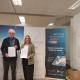  La concejala de Empleo y Fomento y el presidente del Rotary Club en la firma del convenio del "Proyecto 50+ Alicante"