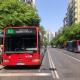 Autobuses urbanos en la Rambla