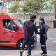 Bomberos revisando los materiales de las fachadas de edificios altos