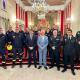 El alcalde y el concejal de Seguridad con la Policía Local y el Servicio de Prevención y Extinción de Incendios y Salvamento (Speis) de Alicante
