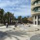 Plaza peatonal entre la Rambla y la Explanada