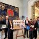 Imagen del acto de presentación del sello como homenaje a la artista alicantina Juana Francés
