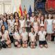 Imagen del acto de entrega del primer premio de la categoría juvenil del 19º Concurso de Fogueres Escolars, con ‘Las lenguas, tesoro compartid... Imagen del acto de entrega del primer premio de la categoría juvenil del 19º Concurso de Fogueres Escolars, con ‘Las lenguas, tesoro compartid...