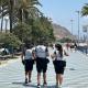 Agentes de la Policía Local en labores de vigilancia en las playas de Alicante