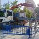 Imagen de las obras de reparación de la tubería averiada en la avenida de Bruselas de la Playa de San Juan, que provocó una fuga de aguas residu... Imagen de las obras de reparación de la tubería averiada en la avenida de Bruselas de la Playa de San Juan, que provocó una fuga de aguas residu...