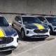 Imágenes de los nuevos coches patrulla 'Ford Cuga' incorporados a la flota de la Policía Local en marzo.