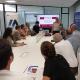 Imagen de la concejala de Empleo, Mari Carmen de España, en la reunión para constituir el comité promotor de las nuevas entidades de gestión