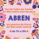 Cartel puestos de flores Mercado Central