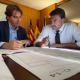Imagen del alcalde de Alicante, Lusi Barcala, y el concejal de  de Vivienda y Juventud, Carlos de Juan, para estudiar las alternativas de reubicaci...