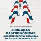 Cartel de las Jornadas Gastronómicas Alicante Capital Española de la Gastronomía