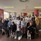 Imagen de la visita de la Unidad Canina de la Policía Local de Alicante a la sección de Pediatría y Oncología Pediátrica del Hospital General ...