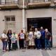 Imagen de la concejala de Comercio, Lidia López, junto a los comerciantes en la presentación de la fiesta de la Primavera Cultural de Quintana