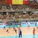 Imagen de un partido de la selección española femenina en la Liga Europea de voleibol en el pabellón Pedro Ferrándiz