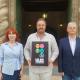 Imagen de los concejales de Bienestar Social, Begoña León, y Seguridad, Julio Calero, en la presentación de la campaña ‘Sin Filtros’ 
