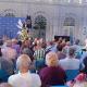 Imagen del alcalde de Alicante, Luis Barcala, en el acto homenaje a los 140 voluntarios que imparten distintos cursos en los Centros Municipales de...