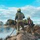 Imagen de los Bomberos del Speis trabajando en las labores de extinción 