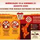 Restricciones por Riesgo Extremo de Incendio