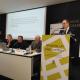 Imagen del concejal de Urbanismo, Antonio Peral, en la magen de la mesa temática sobre vivienda celebrada el pasado mes de mayo en Puerta Ferrisa
