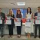 Imagen de la concejala de Bienestar Social y Mayores, Begoña león, junto a la Fundación Jorge Alió y a la Universidad de Alicante presentando l...