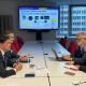 Imagen del  alcalde de Alicante, Luis Barcala, en la reunión mantenida en Bruselas con la jefa de Unidad de la Dirección General de Medio Ambient...