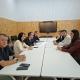Imagen del concejal de Urbanismo, Antonio Peral, en la reunión con la nueva junta de gobierno del Colegio Territorial de Arquitectos de Alicante (...