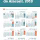 Calendario comercial 2018 Alicante