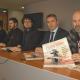 Daniel Simón, en la mesa de presentación, con Jesús Lizón, Alejandro Tébar, Miguel Carratalá y Alvaro García del Castillo 